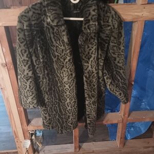 Jordache Olive and Black Teddy Jacket